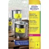 Etichette adesive in poliestere giallo L6127-20