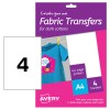 T-Shirt transfer fogli A4 MD1003 Contenuto: 4 Foglio / 4 Foglio