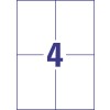 Etichette adesive in poliestere bianco  L4719-20 105 x 148 mm