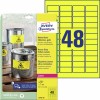 Etichette adesive in poliestere giallo L6103-20 Contenuto: 960 Etichette / 20 Foglio