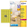 Etichette adesive rimovibili fluorescenti L7651Y-25 Contenuto: 1.625 Etichette / 25 Foglio