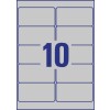Etichette adesive in poliestere argento L6012-20 96 x 50,8 mm