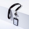 Kit porta badge + cordoncino + avvolgibile nero R4828HB-1