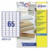 Etichette adesive trasparenti opache J8551-25 Contenuto: 1.625 Etichette / 25 Foglio