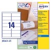 Etichette adesive in carta J8163-25 Contenuto: 350 Etichette / 25 Foglio