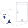 Etichette in rotolo a trasferimento termico diretto TD8050-25 102 x 152 mm