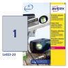 Etichette adesive in poliestere argento L6013-20 Contenuto: 20 Etichette / 20 Foglio