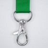 Lanyard with a green strap and a metal clasp at the end.