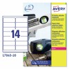 Etichette adesive in poliestere bianco L7063-20 Contenuto: 280 Etichette / 20 Foglio