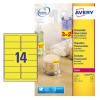 Etichette adesive rimovibili fluorescenti L7263Y-25 Contenuto: 350 Etichette / 25 Foglio