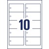 Cartellini stampabili in cartoncino T2001-10 90 x 50 mm