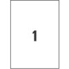 Etichette adesive in poliestere argento L6013-20 210 x 297 mm