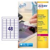 Etichette adesive anti manomissione L6113-20 Contenuto: 960 Etichette / 20 Foglio