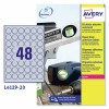 Etichette adesive in poliestere argento L6129-20 Contenuto: 800 Etichette / 20 Foglio