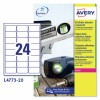 Etichette adesive in poliestere bianco L4773-20 Contenuto: 480 Etichette / 20 Foglio
