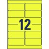Etichette adesive in poliestere giallo L6107-20 99,1 x 42,3 mm