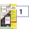 Adesivi per finestre stampabili L9002-10 Contenuto: 10 Etichette / 10 Pagina