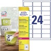 Etichette adesive in poliestere bianco L4773REV-20 Contenuto: 480 Etichette / 20 Foglio