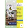 Etichette adesive in poliestere bianco J4775-10