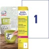 Etichette adesive in poliestere bianco L4775REV-20 Contenuto: 20 Etichette / 20 Foglio