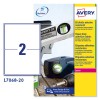 Etichette adesive in poliestere bianco L7068-20 Contenuto: 40 Etichette / 20 Foglio