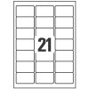 Etichette adesive in poliestere bianco L7060-20 63,5 x 38,1 mm