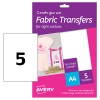 T-Shirt transfer fogli A4 MD1001 Contenuto: 5 Foglio / 5 Foglio