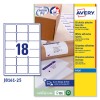 Etichette adesive in carta J8161-25 Contenuto: 450 Etichette / 25 Foglio