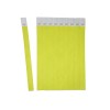 The image shows a set of yellow label strips, with numbers printed on the white section at the top. One strip is separated from the main group.