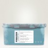 Lidded container designed for freezer storage, featuring a label with sections for product details, freezing date, expiration date, and signature.