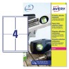 Etichette adesive in poliestere bianco  L4774-8 Contenuto: 32 Etichette / 8 Foglio
