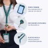 Kit porta badge + cordoncino + avvolgibile tropicale R4828HT-1