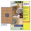 Etichette adesive in carta kraft L7109-25 Contenuto: 25 Etichette / 25 Pagina