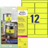 Etichette adesive in poliestere giallo L6107-20 Contenuto: 240 Etichette / 20 Foglio