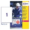 Etichette adesive in Teslin  B4775-50 Contenuto: 50 Etichette / 50 Foglio