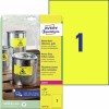 Etichette adesive in poliestere giallo L6111-20 Contenuto: 20 Etichette / 20 Foglio