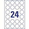 Etichette adesive trasparenti lucide L7780-25 Ø 40 mm