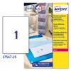 Etichette adesive trasparenti lucide L7567-25 Contenuto: 25 Etichette / 25 Foglio