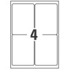 Etichette adesive in poliestere bianco  L4774-8 99,1 x 139 mm